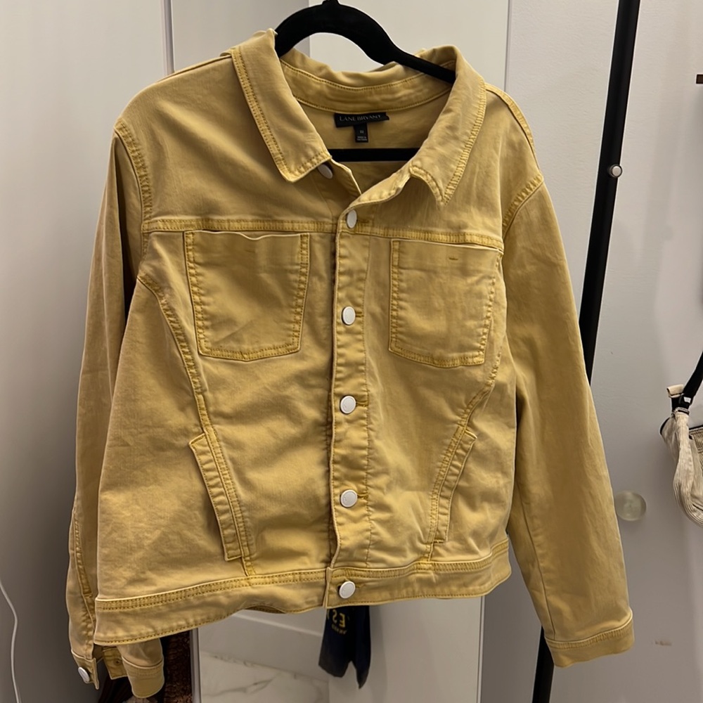 Lane Bryant Yellow Size 22 Jean Jacket